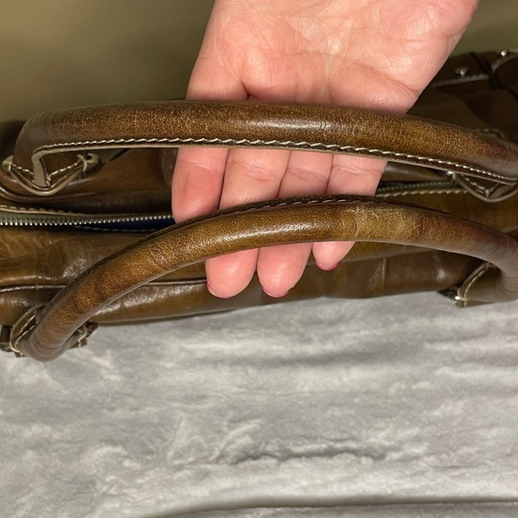 Etro Large Brown Shoulder Bag With Large Pegasus Turn Lock - Picture 14 of 17